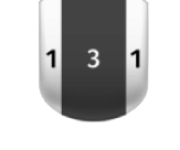 1:3:1